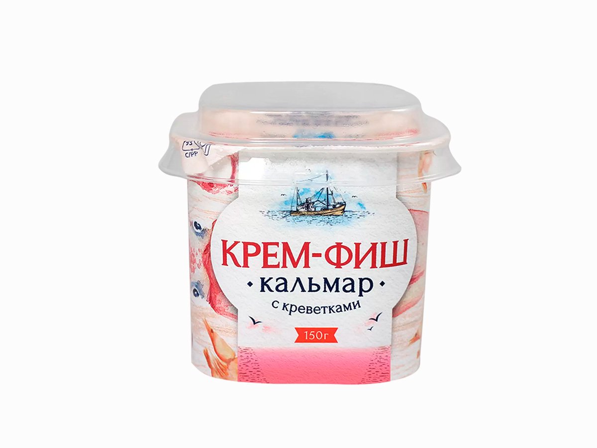 ЕВРОПРОМ Крем-фиш кальмар-креветка (150 г) - Рыбный магазин 